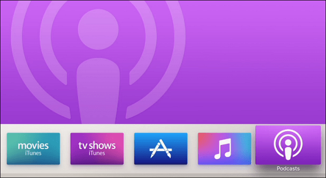 Podcast-sovellus lopulta tulee uuteen Apple TV: hen (4. sukupolvi)