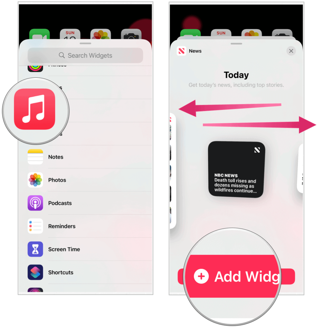 iOS 14 lisää widget