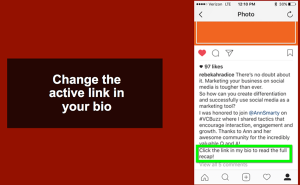 Osoita lukijat Instagram-biolinkkiin lukeaksesi uusimman blogiviestisi.