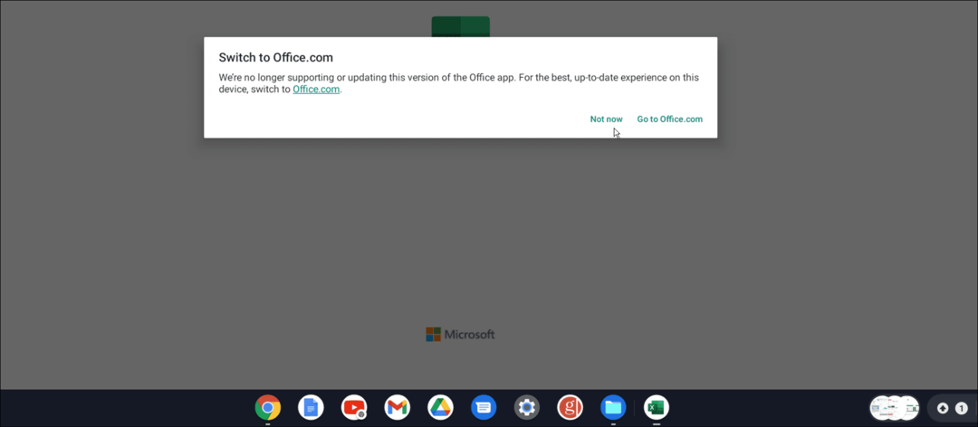Microsoft Officen käyttäminen Chromebookissa