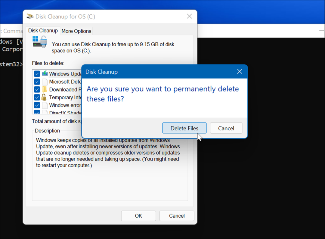poistaa väliaikaiset tiedostot Windows 11:ssä