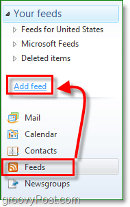 Lisää RSS-syöte Windows Live Mail -palveluun