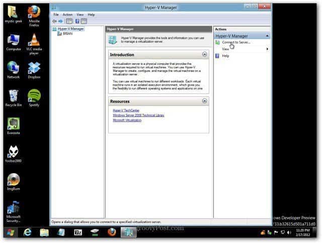 Windows 8: Ota Hyper-V käyttöön luoda ja hallita virtuaalikoneita
