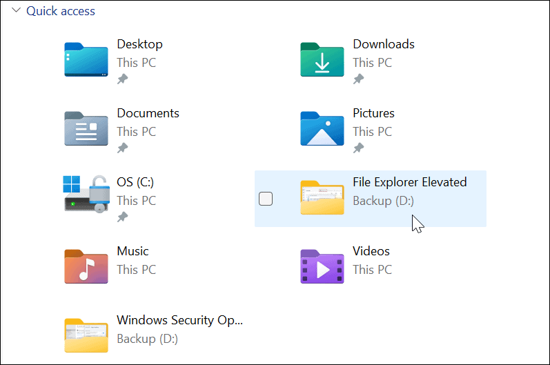 Suorita Windows 11 File Explorer järjestelmänvalvojana