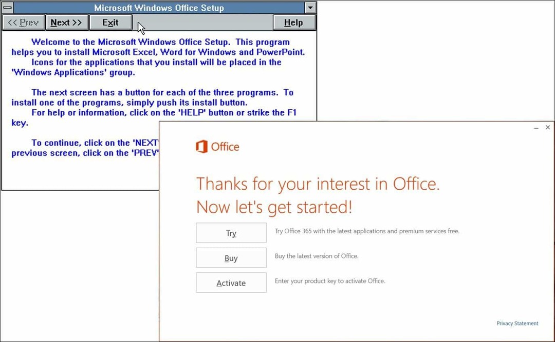 Katsaus 25 vuoden Microsoft Office -palveluun (silloin ja nyt)