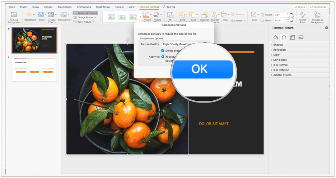 PowerPoint Mac -pakkauksen valinta