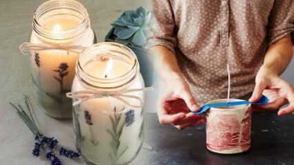 Kuinka tehdä tuoksuva kynttilä kotona? Vinkkejä kynttilöiden valmistukseen ja vahan palauttamiseen