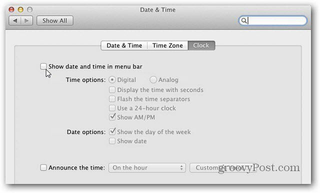 Mac OS X: Lisää peruskalenteri valikkopalkkiin
