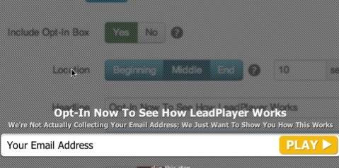 leadplayer-sähköpostitilauksen toimintakehotus