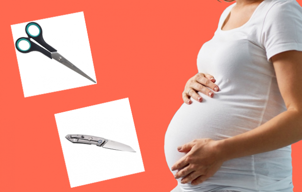 sakset ja veitsitestit raskauden aikana