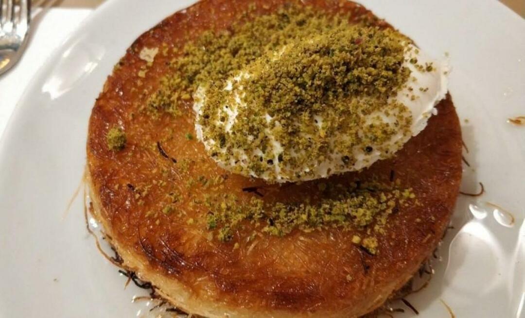 Kuinka tehdä libanonilainen künefe? Eri tyyli kynefe Libanonin kynefe temppuja