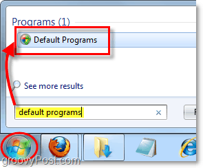 muuttaa Windows 7: n oletusohjelmien käyttöä