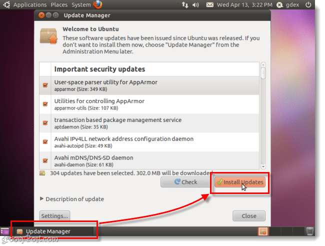 asenna ubuntu-tietoturvapäivitykset