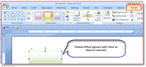 Microsoft Word 2007 -muotovälilehti