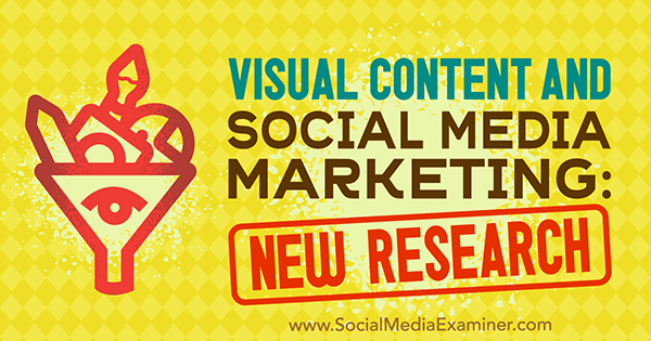 Visuaalisen sisällön ja sosiaalisen median markkinointi: Michelle Krasniakin uusi tutkimus sosiaalisen median tutkijasta.