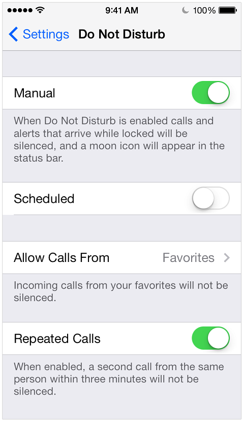 IPhone Älä häiritse -asetuksen avulla voit estää tekstejä.