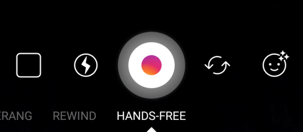 Handsfree tallentaa 20 sekuntia videota yhdellä napautuksella.