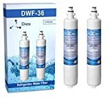 Dista - Jääkaapin vedensuodatinpatruuna, yhteensopiva GE RPWF: n kanssa (ei RPWFE) (2-Pack)