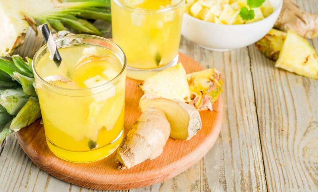 Kuinka tehdä turvotusta estävä limonadi? Detox-resepti turvotuksen lievitykseen ananaksella! Lievittävä detox-resepti