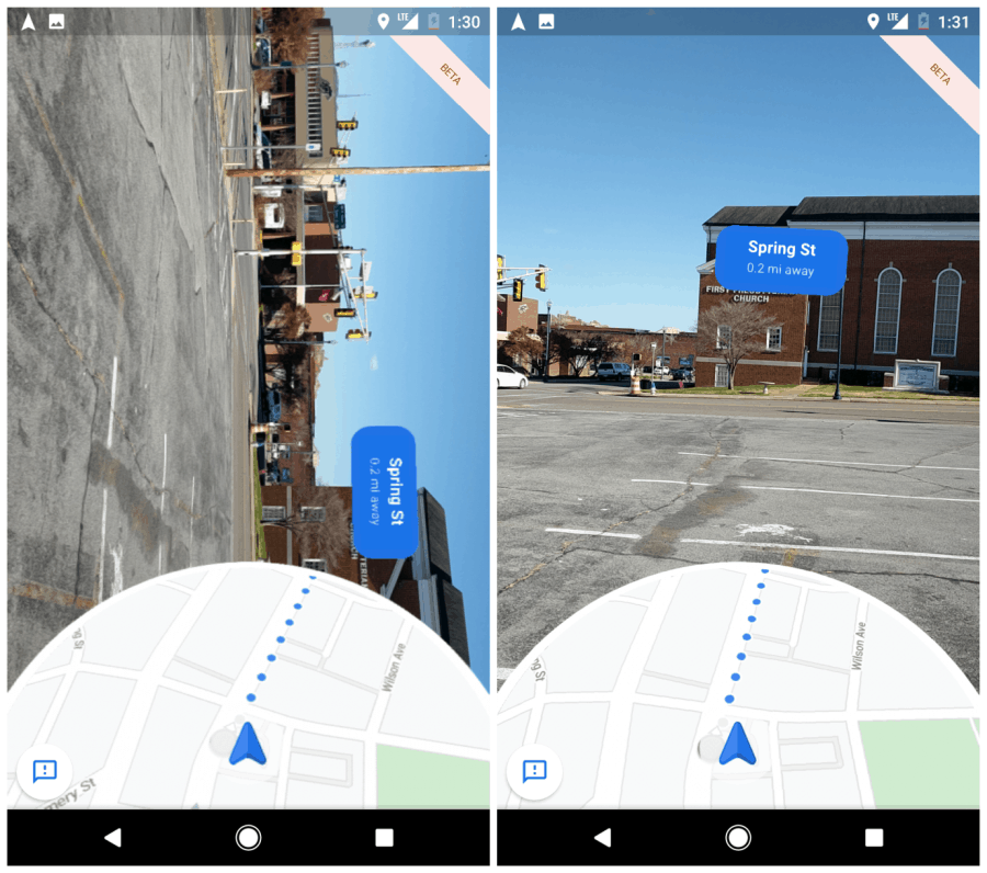 google maps live -näkymä