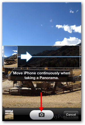 Ota iPhone iOS Panoramic Photo - Pan -kamera