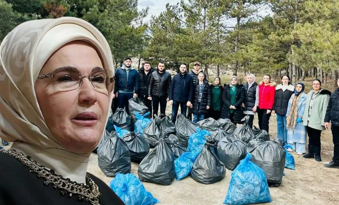 Terveisiä Emine Erdoğanilta luontoa rakastaville nuorille