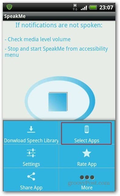 SpeakMe Android-sovelluksille