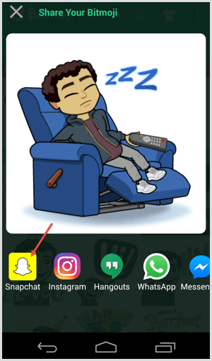 bitmoji jaa Instagramissa snapchat