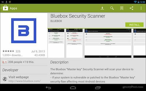 Blubox-turvaskanneri Google Play