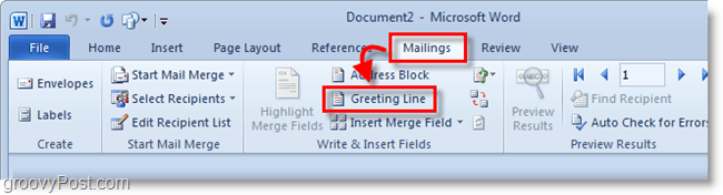 Outlook 2010 -kuvakaappaus - napsauta tervehdyslinjaa postitusten alla