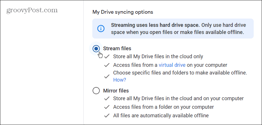 Lisää Google Drive File Exploreriin