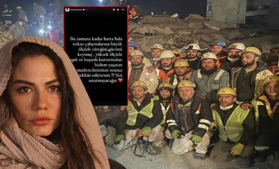 Demet Özdemir kiitti maanjäristyksen eteen työskennelleitä kaivostyöntekijöitä! "Emme unohda sinua"