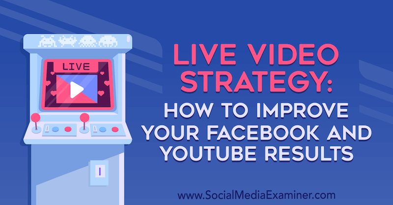 Live-videostrategia: Kuinka parantaa Facebook- ja YouTube-tuloksia, kirjoittanut Luria Petruci sosiaalisen median tutkijasta.