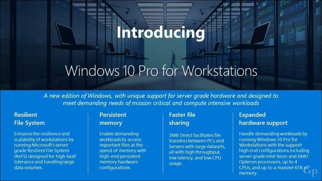 Microsoft esittelee uuden Windows 10 Pro for Workstation Edition -sovelluksen