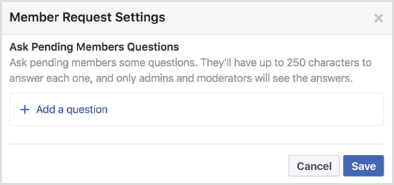 Facebook-ryhmä kysyy odottavilta jäseniltä kysymyksiä