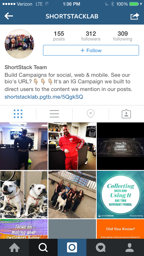 shortstach instagram kilpailun linkkikuva