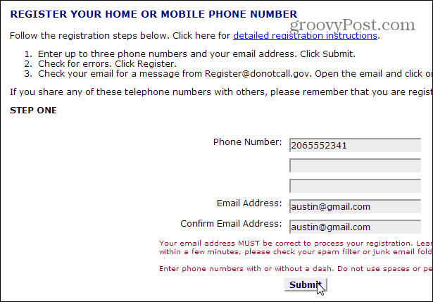 rekisteröintinumero ja sähköposti