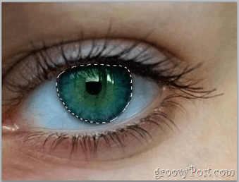 Adobe Photoshop Basics - Ihmisen silmän valinta silmäkerros