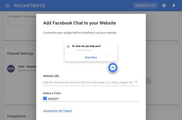 Voit muokata Facebook-chat-upotuskoodia kolmannen osapuolen työkalulla käyttämällä Google Tag Manageria Facebookin kanssa, vaihe 13, asetukset