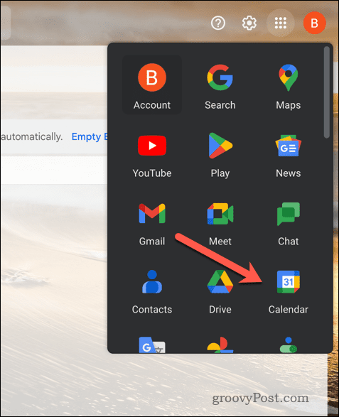 Avaa Google-kalenteri Gmailissa