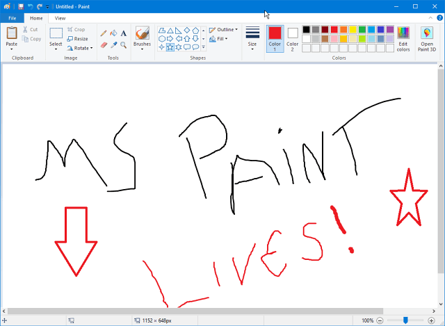 Microsoft Paint elää edelleen Windows-kaupassa