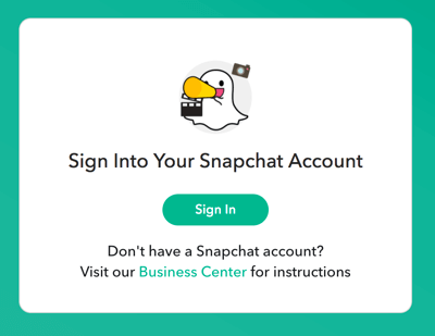 Kirjaudu sisään Snapchat-kirjautumistiedoillasi.