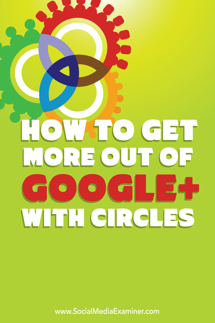 miten saada enemmän irti Google+ -palvelusta piireillä
