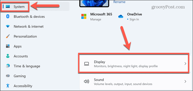 windows 11 näyttövalikko