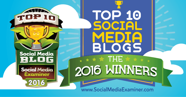 Vuoden 2016 sosiaalisen median blogikilpailun kymmenen parhaan joukossa