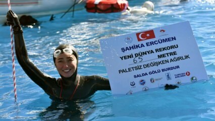 Şahika Ercümen rikkoi maailmanennätys menemällä 65 metriin!