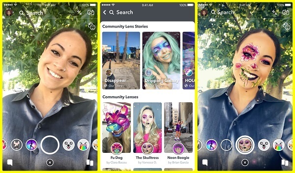 Snapchat tuo markkinoille Lens Explorerin, helpomman tavan löytää ja avata tuhansia Snapchattersin rakentamia linssejä ympäri maailmaa.