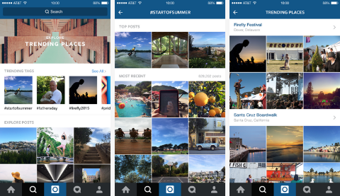 Instagram esittelee uuden Search and Explore -ominaisuuden