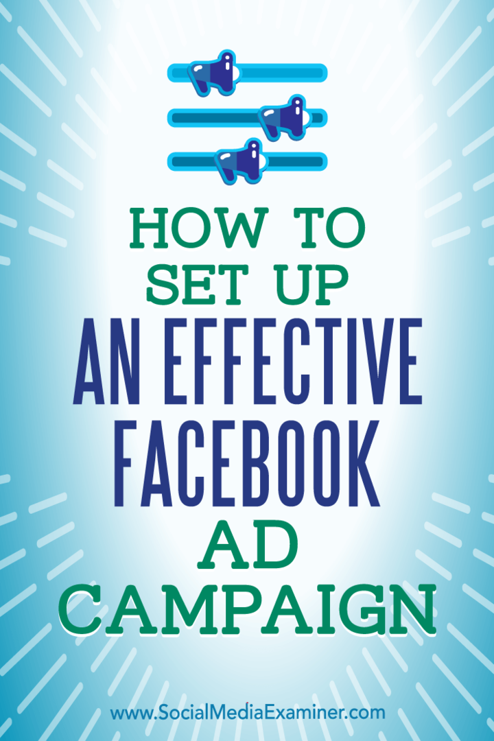 Tehokkaan Facebook-mainoskampanjan luominen: sosiaalisen median tutkija