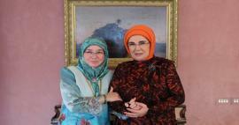 Ensimmäinen nainen Erdoğan tapasi Malesian kuningattaren! 